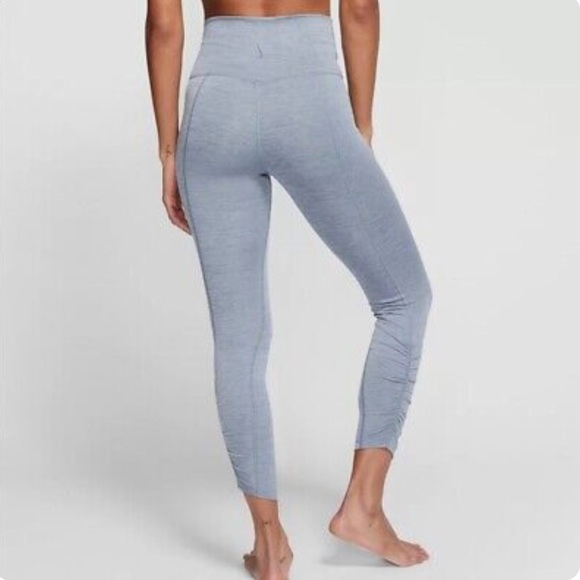 Nike Pants - Nike Light Blue Ruched Yoga Leggings